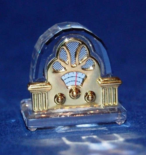 Swarovski Crystal Memories Moments Radiogram Gold Plated