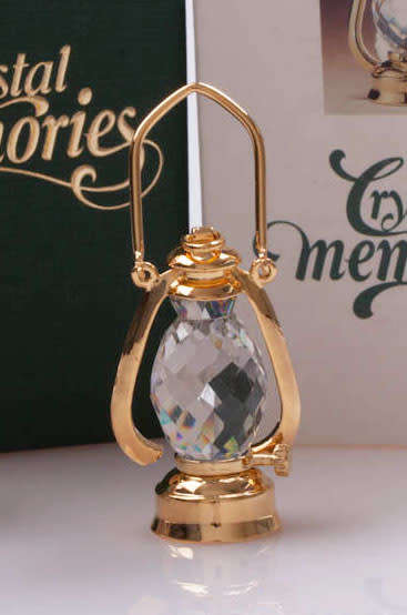 SWAROVSKI CRYSTAL MEMORIES MOMENTS Lantern 18K Gold Plated