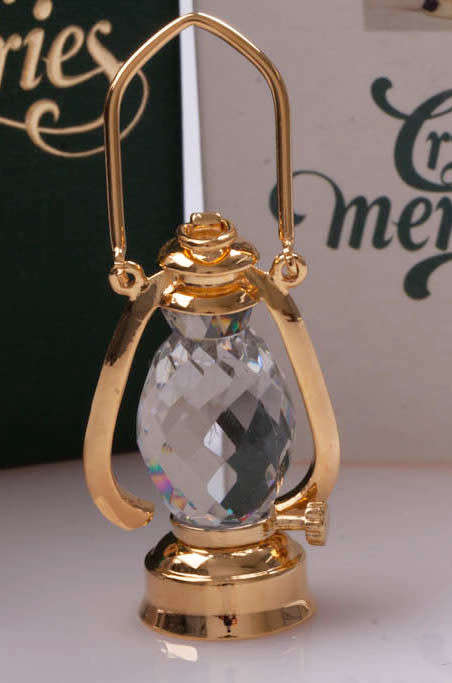 SWAROVSKI CRYSTAL MEMORIES MOMENTS Lantern 18K Gold Plated