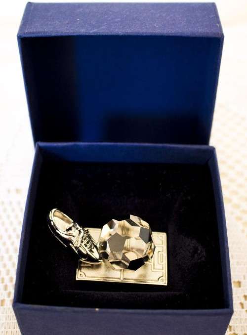 Swarovski Soccer Trophy New and Boxed