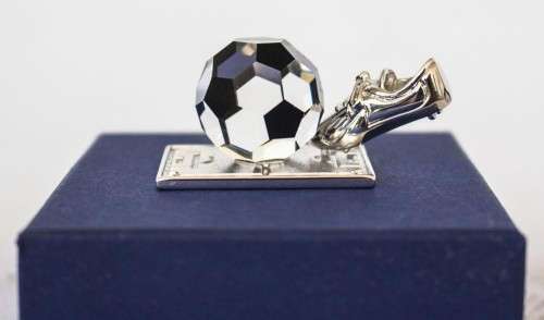 Swarovski Soccer Trophy New and Boxed