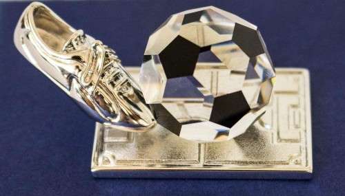 Swarovski Soccer Trophy New and Boxed
