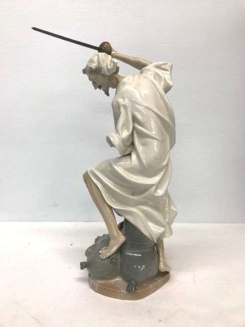 Lladro Porcelain Large Figurine #1343 `Wrath of Don Quixote`