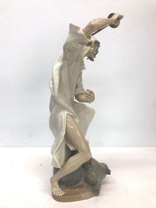 Lladro Porcelain Large Figurine #1343 `Wrath of Don Quixote`