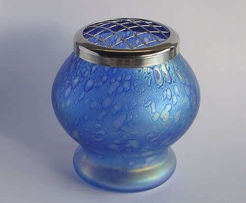 Stunning Blue Efferverscent Possi Vase