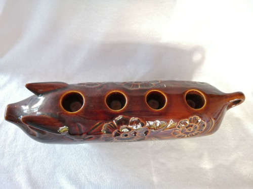 Vintage Beswick Mid Century Large Pottery Pig Candle Holder