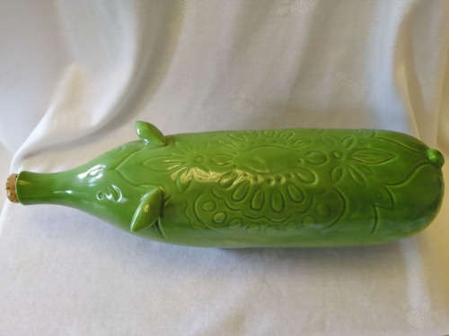 Vintage Rare Large Pottery Ken Ocora Pig Flask