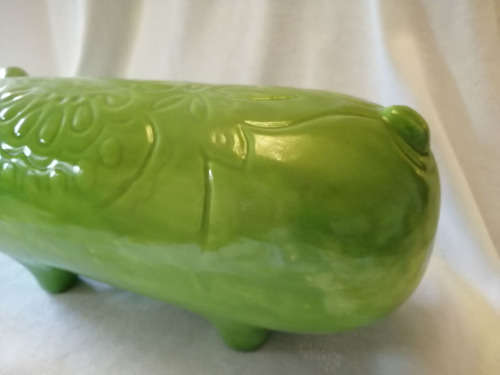 Vintage Rare Large Pottery Ken Ocora Pig Flask