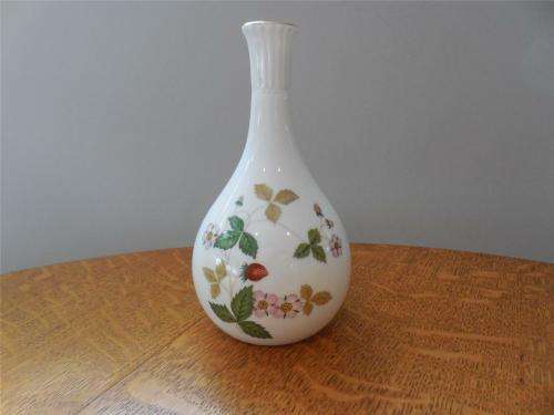Wedgwood Wild Strawberry Tall Bud Vase  #