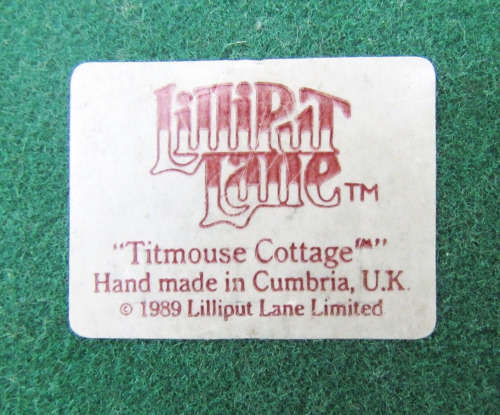 LILLIPUT LANE   Titmouse Cottage *