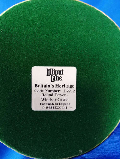 Lilliput Lane Britain's Heritage Round Tower Royal Windsor Castle 1998 *