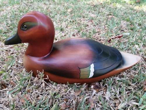 Feathers of Knysna hand made limited edition  Wooden Figurine of a Greenwinged Teal, 60 / 2000*