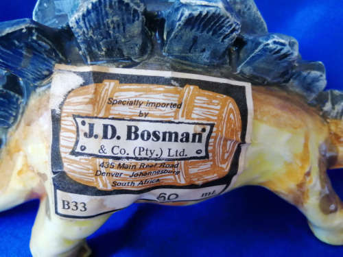 J D Bosman Dinosaur Decanter very unusual  #