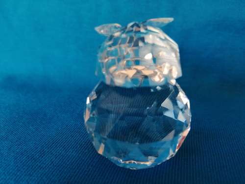 Stunning Cut Glass Crystal  Large Owl