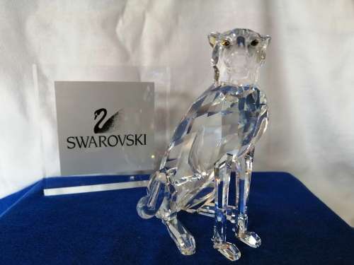 Swarovski Sitting Leopard / Cheetah Lock down special