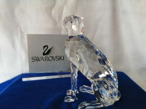 Swarovski Sitting Leopard / Cheetah Lock down special