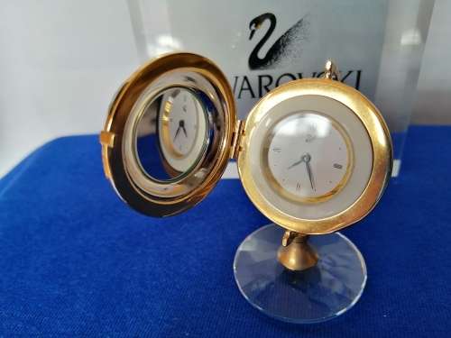 Swarovski Crystal Memories Secret Globe Clock #