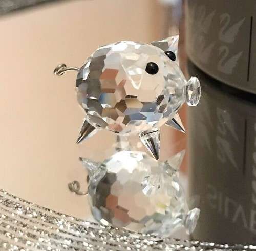 SWAROVSKI SILVER CRYSTAL ANIMAL MINI PIG  *