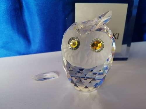 Swarovski Crystal Owl Lock down special  #