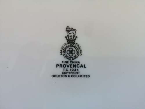 Royal Doulton Fine China Provencal Dinner Servise Set of 8 never used. #