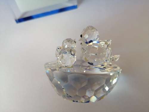 SWAROVSKI CRYSTAL BIRD`S NEST 013842 RETIRED #