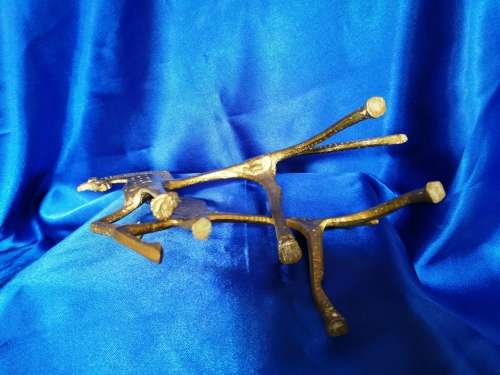 Brass two Egyptian Horses