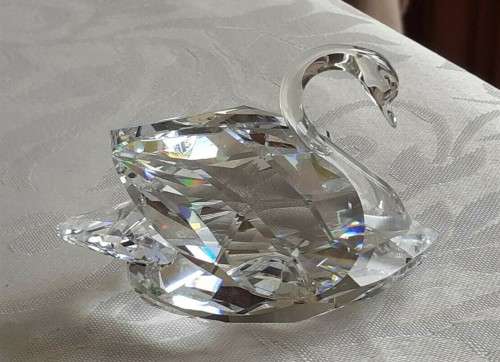 SWAROVSKI CRYSTAL SWAN LARGE 010005 BOXED RETIRED *