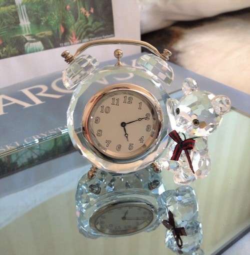 Swarovski Kris Bear Table Clock #212687  #