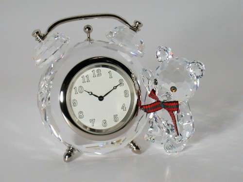 Swarovski Kris Bear Table Clock #212687  #
