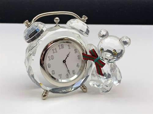 Swarovski Kris Bear Table Clock #212687  #