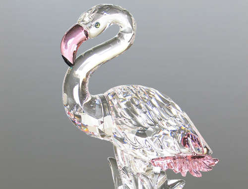 SWAROVSKI CRYSTAL FLAMINGO 289733 RETIRED  *