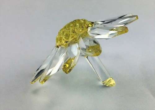 Lovely Swarovski Crystal Clear Yellow Marguerite Daisy Flower  #