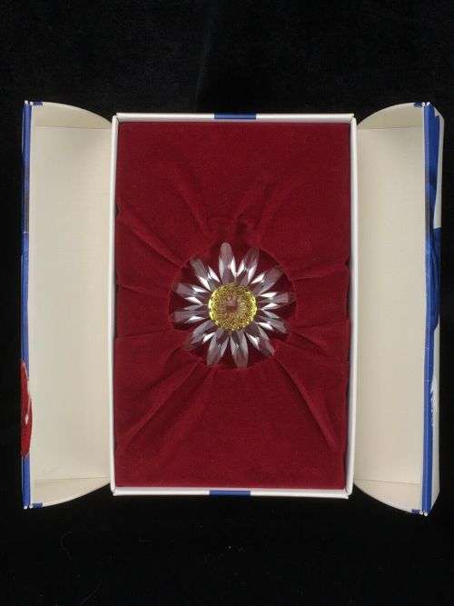 Lovely Swarovski Crystal Clear Yellow Marguerite Daisy Flower  #