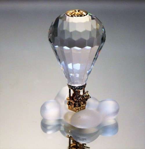 SWAROVSKI JOURNEYS HOT AIR BALLOON GOLD 220504 RETIRED