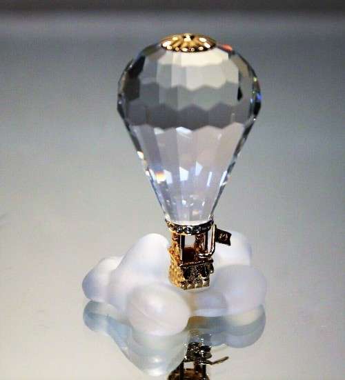 SWAROVSKI JOURNEYS HOT AIR BALLOON GOLD 220504 RETIRED