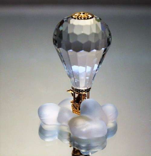 SWAROVSKI JOURNEYS HOT AIR BALLOON GOLD 220504 RETIRED