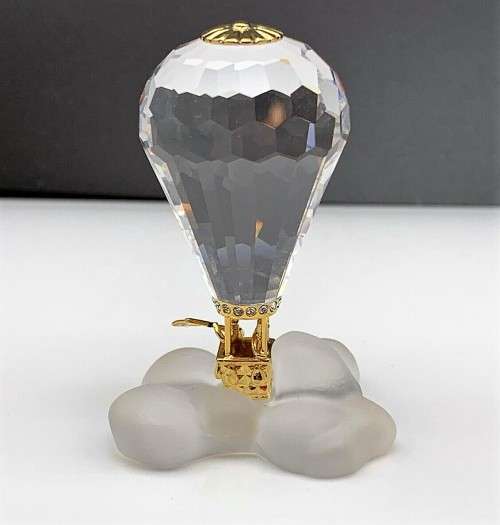 SWAROVSKI JOURNEYS HOT AIR BALLOON GOLD 220504 RETIRED