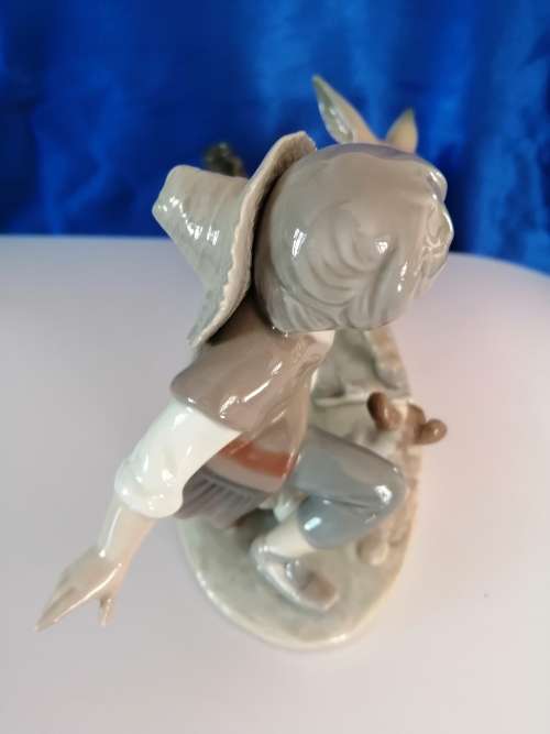 Lladro Figurine BOY WITH STUBBORN DONKEY AND DOG 5178 Retired