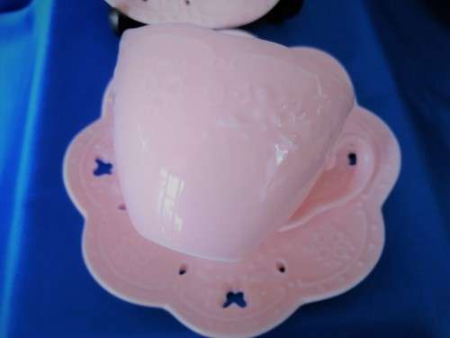 Pink Lace China Trio Perfect Balance Design Trio