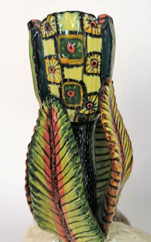 Ardmore Stunning Pair of Pangolin and Monkey Candle Holders Superb Detail