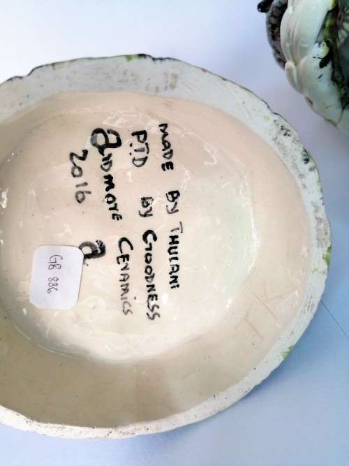 Ardmore Stunning Pair of Pangolin and Monkey Candle Holders Superb Detail