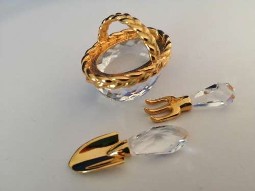 GENUINE Swarovski Memories Gardening Set retired  #
