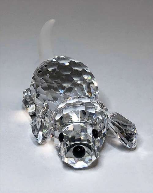 SWAROVSKI CRYSTAL BEAGLE PUPPY DOG PLAYING *