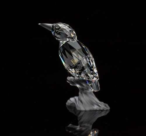 SWAROVSKI CRYSTAL KINGFISHER UP IN TREES RARE  RETIRED #