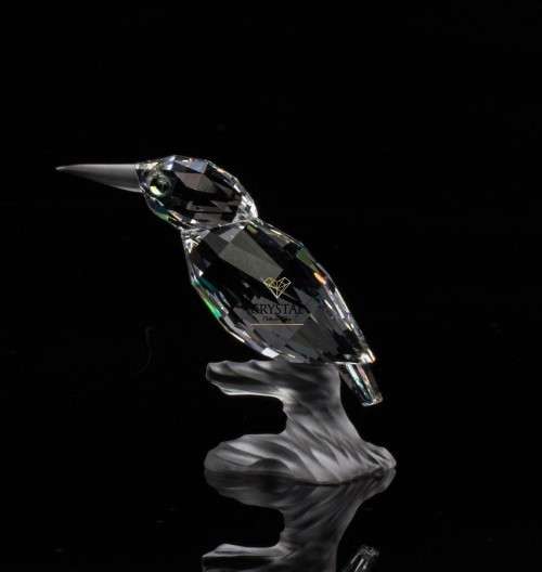 SWAROVSKI CRYSTAL KINGFISHER UP IN TREES RARE  RETIRED #