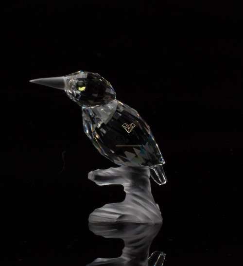 SWAROVSKI CRYSTAL KINGFISHER UP IN TREES RARE  RETIRED #