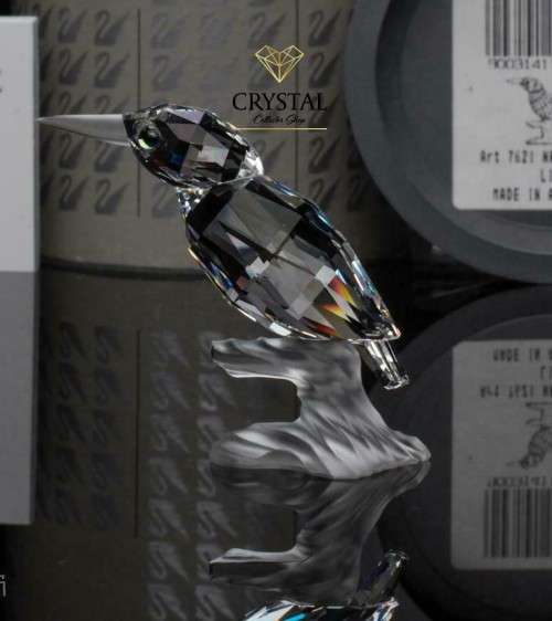 SWAROVSKI CRYSTAL KINGFISHER UP IN TREES RARE  RETIRED #