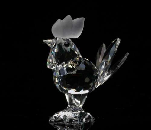 Swarovski Crystal 7674 045 000 Mini Rooster Chicken #