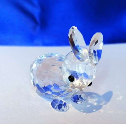 SWAROVSKI CRYSTAL RABBIT LYING RETIRED RARE #