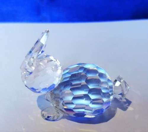 SWAROVSKI CRYSTAL RABBIT LYING RETIRED RARE #